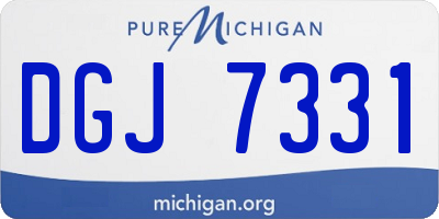 MI license plate DGJ7331