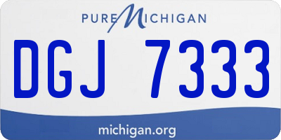 MI license plate DGJ7333