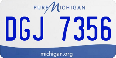 MI license plate DGJ7356