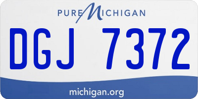 MI license plate DGJ7372