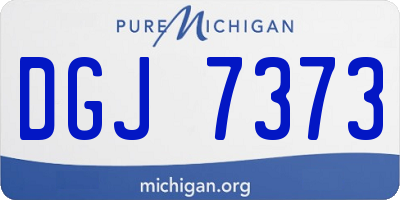 MI license plate DGJ7373