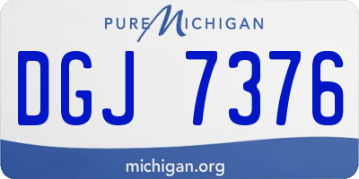 MI license plate DGJ7376