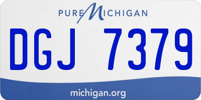 MI license plate DGJ7379