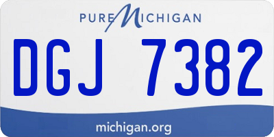 MI license plate DGJ7382