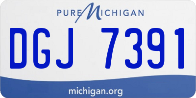 MI license plate DGJ7391