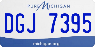 MI license plate DGJ7395