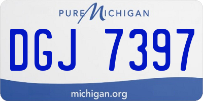 MI license plate DGJ7397