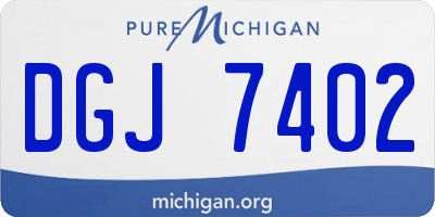 MI license plate DGJ7402