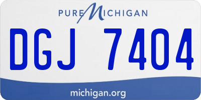 MI license plate DGJ7404