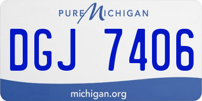 MI license plate DGJ7406
