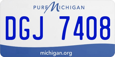 MI license plate DGJ7408