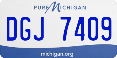 MI license plate DGJ7409