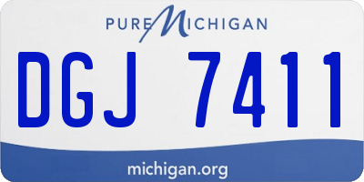 MI license plate DGJ7411