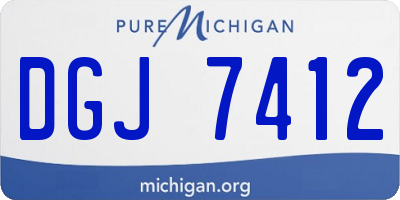 MI license plate DGJ7412
