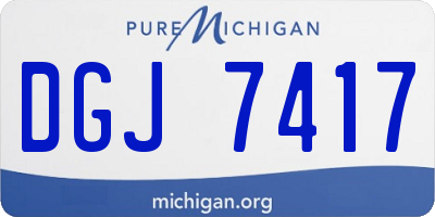 MI license plate DGJ7417