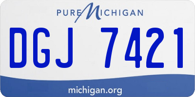 MI license plate DGJ7421