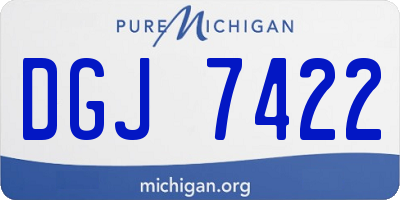 MI license plate DGJ7422