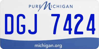 MI license plate DGJ7424