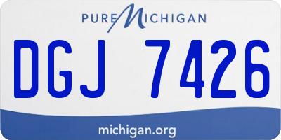 MI license plate DGJ7426