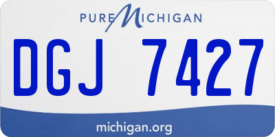 MI license plate DGJ7427