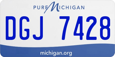 MI license plate DGJ7428