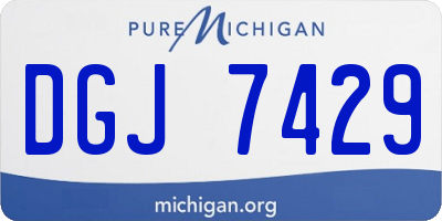 MI license plate DGJ7429