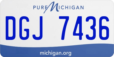 MI license plate DGJ7436
