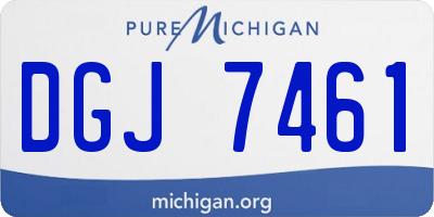 MI license plate DGJ7461