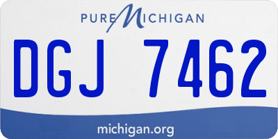MI license plate DGJ7462