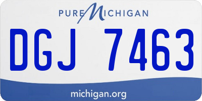MI license plate DGJ7463