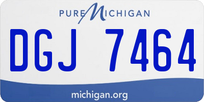 MI license plate DGJ7464