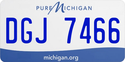 MI license plate DGJ7466