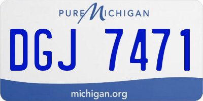 MI license plate DGJ7471