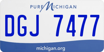 MI license plate DGJ7477