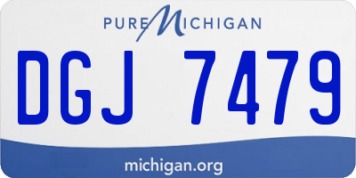 MI license plate DGJ7479