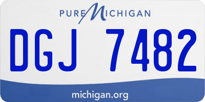 MI license plate DGJ7482