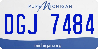 MI license plate DGJ7484