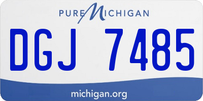 MI license plate DGJ7485