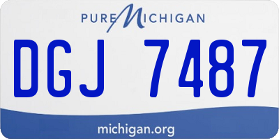 MI license plate DGJ7487