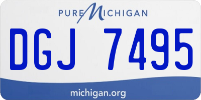 MI license plate DGJ7495