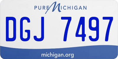 MI license plate DGJ7497