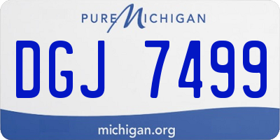 MI license plate DGJ7499