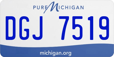 MI license plate DGJ7519