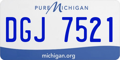 MI license plate DGJ7521
