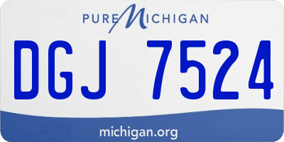 MI license plate DGJ7524
