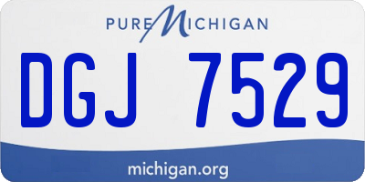 MI license plate DGJ7529