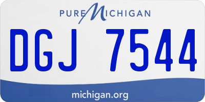 MI license plate DGJ7544