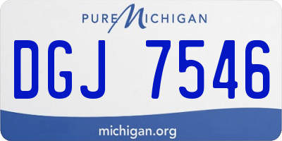 MI license plate DGJ7546