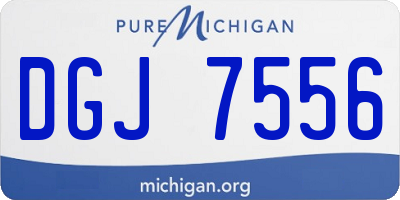 MI license plate DGJ7556