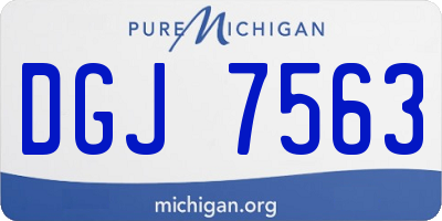 MI license plate DGJ7563
